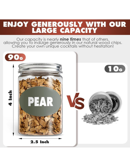 Astillas de Madera Natural para Ahumador INSISART - 8 Sabores 226.8g