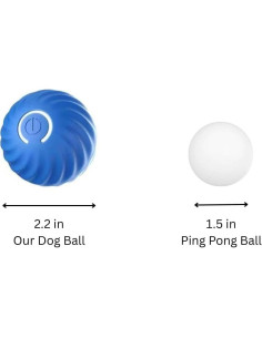 Bola Interactiva para Perros Algani 5.6 cm Azul Juguete Eléctrico 2
