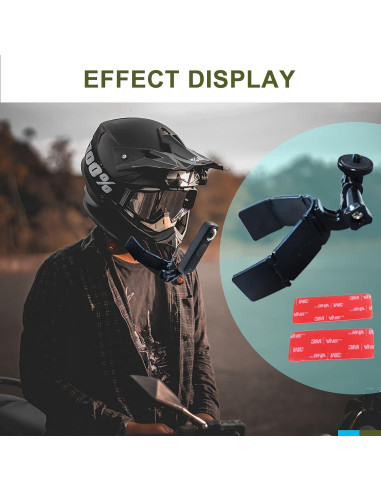Montaje en Barbilla de Casco SRUIM para GoPro e Insta360