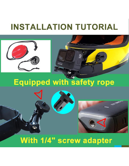 Montaje en Barbilla de Casco SRUIM para GoPro e Insta360 Montaje en Barbilla de Casco SRUIM para GoPro e Insta360