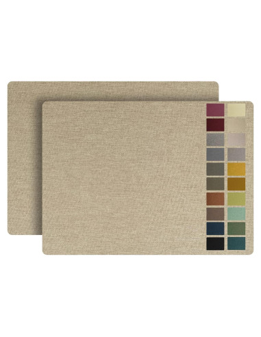 Parche de Tela Autoadhesivo ILOFRI 20.3x27.9 cm 2 Piezas Beige Gris
