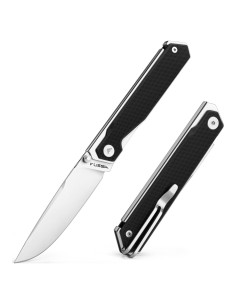 Cuchillo de bolsillo FLISSA plegable 8Cr13MoV 18.8 cm negro