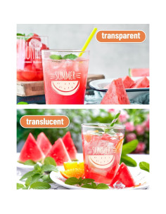 Papel de Etiquetas de Vinilo Imprimible QYH 50 Hojas 21.6x27.9 cm 2