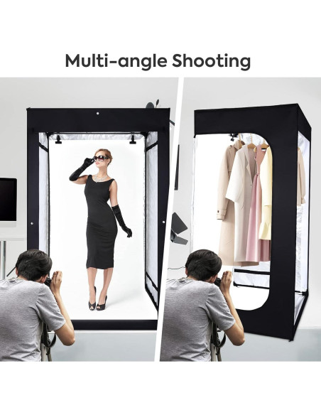Estudio de Fotografía SEDGEWIN 120x100x200 cm con Luz LED
