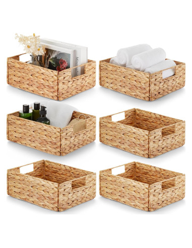 Cestas de Almacenamiento Rectangulares BLUEWEST - Juego de 6