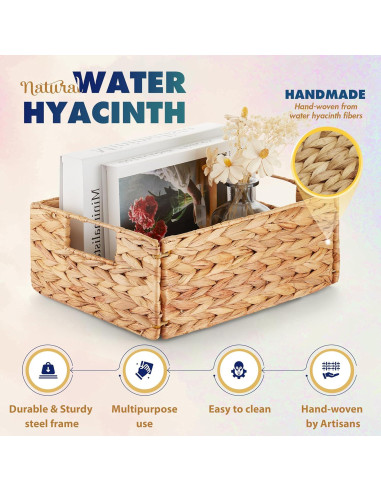 Cestas de Almacenamiento Rectangulares BLUEWEST - Juego de 6