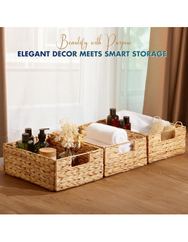 Cestas de Almacenamiento Rectangulares BLUEWEST - Juego de 6