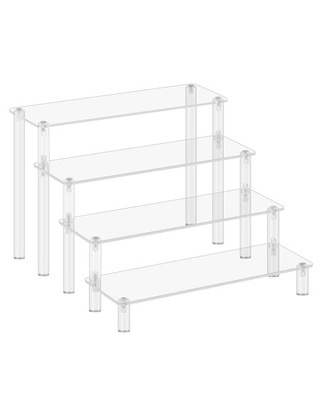 Soporte acrílico de exhibición 4 niveles LANDNEOO para perfumes