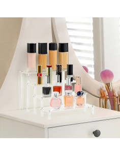 Soporte acrílico de exhibición 4 niveles LANDNEOO para perfumes 2