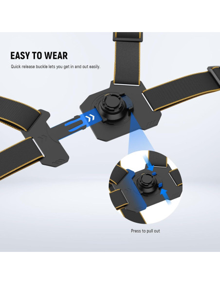 Arnés de Pecho NEEWER GP25 para Cámara de Acción Ajustable