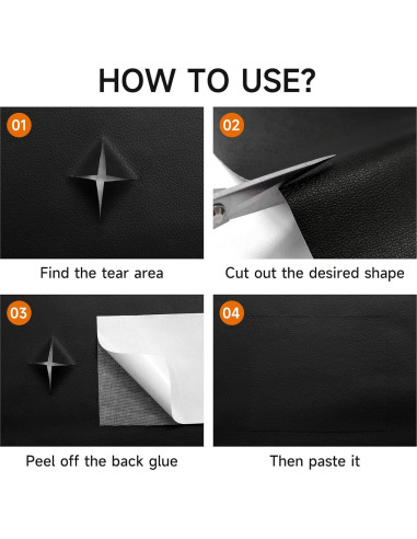 Cinta de Reparación de Cuero Zibropus 9.9x150 cm Autoadhesiva