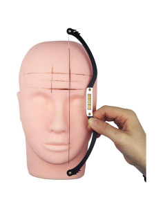 Regla de Mapeo de Cejas Guapa con Nivel de Burbuja - Negro