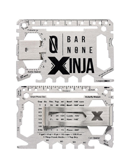 Multiherramienta de Tarjeta Xinja 50 en 1 Acero Inoxidable