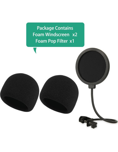 Filtro Pop y Pantalla de Espuma Razer Seiren V2 X - Profesional