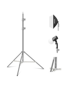 Soporte de Luz Plegable NEEWER ST-190SS 190cm Acero Inoxidable