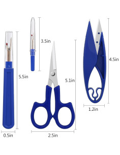 Kit de 4 Descosedores y Cortadores de Hilos CampTek - Ergonomía y Durabilidad 2