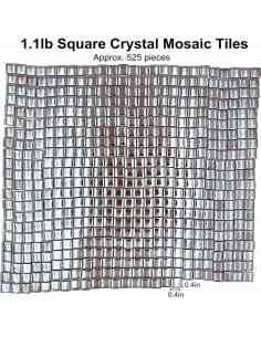 Azulejos de Mosaico de Cristal Esweny 1.1lb 525 Piezas Café 2