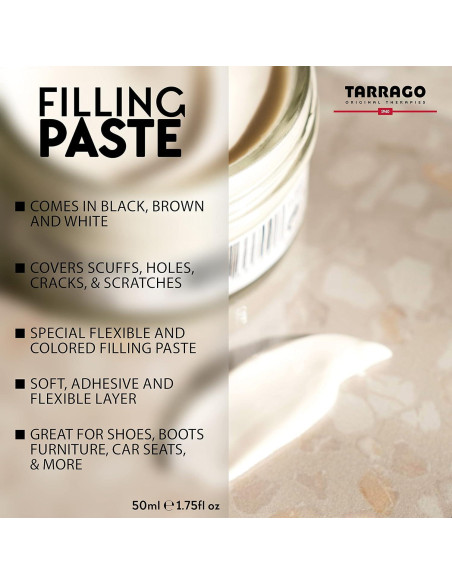Pasta de Relleno Tarrago 50ml para Reparación de Cuero Pasta de Relleno Tarrago 50ml para Reparación de Cuero