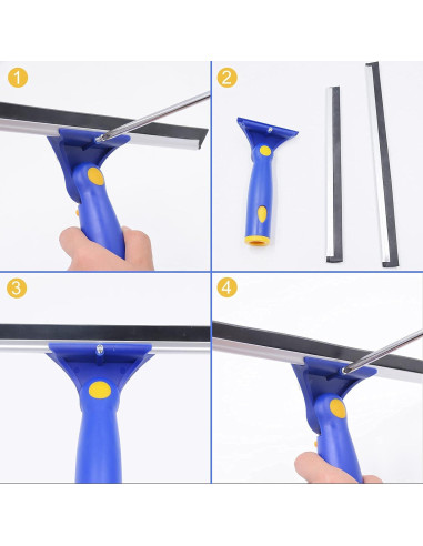 Kit de Limpieza de Ventanas ITTAHO con Mango Extensible 134.62 cm