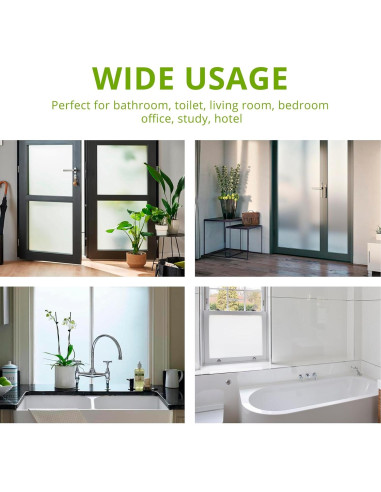 Kit de Película de Privacidad para Ventanas HTVRONT 44.5x199.4cm