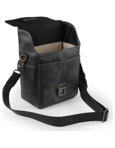 Bolsa de Mensajero MegaGear de Cuero Genuino para Cámaras 2