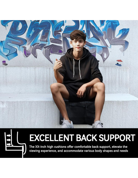 Asiento de Estadio Plegable SamitValt con Respaldo y Cojín