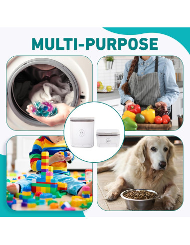 Contenedor de Polvo de Lavandería FACULX 8.3L con Tapa Hermética