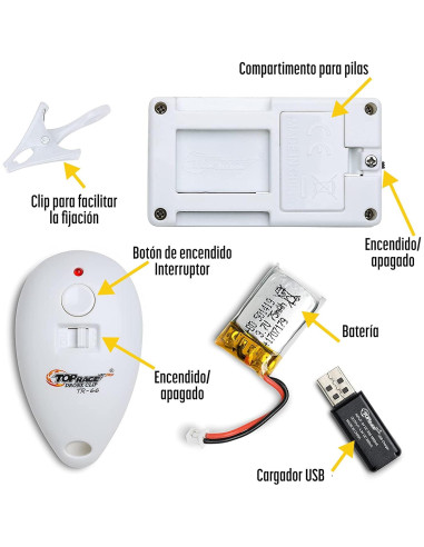 Clip de Drone Top Race Tr66 - Lanzador de Objetos 54.86 m