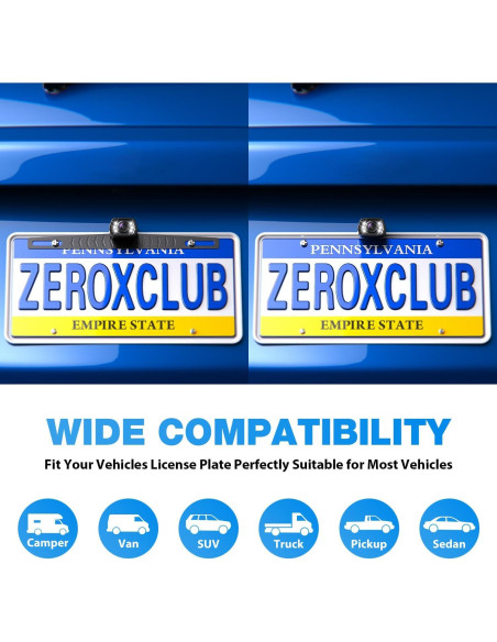 Kit Cámara de Respaldo con Monitor 7" HD 1080P ZEROXCLUB Kit Cámara de Respaldo con Monitor 7" HD 1080P ZEROXCLUB