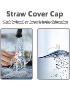 6 Tapas de Silicona CEDIDJAC para Pajitas 10mm - Reutilizables 2