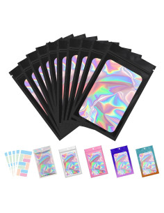 Paquete de 100 Bolsas Mylar Reutilizables MR.KIANGCI 7.62x10.16 cm