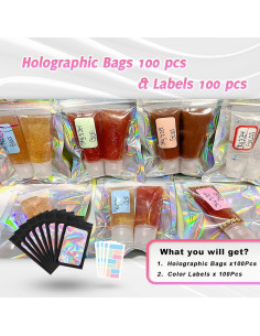 Paquete de 100 Bolsas Mylar Reutilizables MR.KIANGCI 7.62x10.16 cm 2