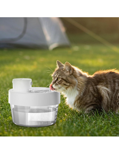 Fuente de Agua Portátil Pewkim para Gatos 1.01L Recargable