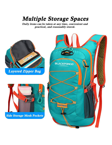 Mochila de Senderismo 35L Blackpongo Impermeable Unisex