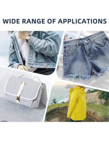 Parches de Denim Azul Azobur 4 Rollos 8x51 cm para Planchar