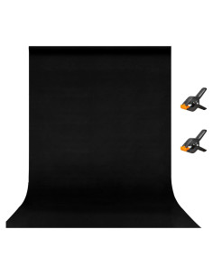 Cortina de Fondo Negra EMART 1.52 x 2.13 m para Fotografía