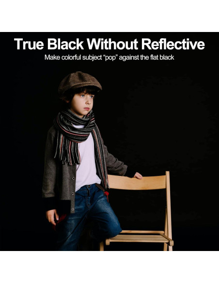 Cortina de Fondo Negra EMART 1.52 x 2.13 m para Fotografía