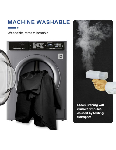 Cortina de Fondo Negra EMART 1.52 x 2.13 m para Fotografía