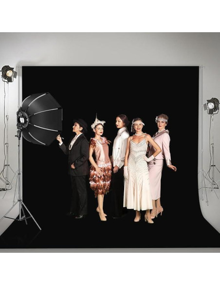 Cortina de Fondo Negra EMART 1.52 x 2.13 m para Fotografía