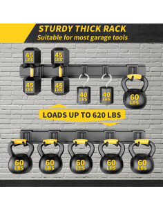 Organizador de Herramientas de Garaje UUP 64" Pared 281.2 kg 2