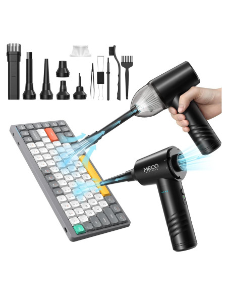 Aspiradora de Teclado Eléctrica MECO ELEVERDE 4 en 1 13KPA