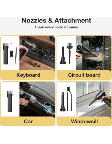 Aspiradora de Teclado Eléctrica MECO ELEVERDE 4 en 1 13KPA