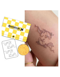 Tatuajes Semipermanentes Boldink Pez Doble - 7-14 Días