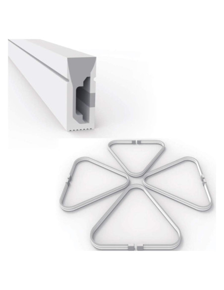 Canal de Silicona Flexible 5M IP67 4x10mm 360DigitalSignage