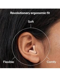 Tapones para oídos Alpine Silence Beige - Reutilizables SNR 22dB 2