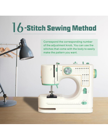 Máquina de Coser Portátil ShyangLiang LH-SM520A 16 Puntadas
