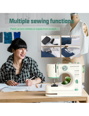 Máquina de Coser Portátil ShyangLiang LH-SM520A 16 Puntadas