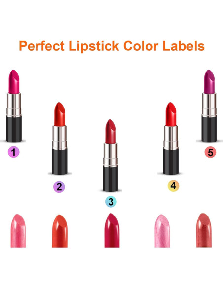 2 Juegos de Etiquetas Holográficas URGINO 1-300 para Organizar