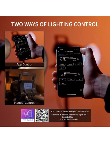 Luz de Estudio Bi-Color FEELWORLD FL125B 125W 2700K-6500K