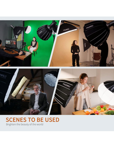 Luz de Estudio Bi-Color FEELWORLD FL125B 125W 2700K-6500K